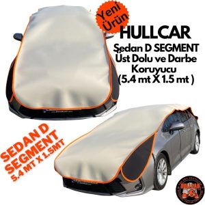 HULLCAR Sedan D Segment (5.40mt x 1.50mt) Üst Dolu ve Darbe Koruyucu Branda
